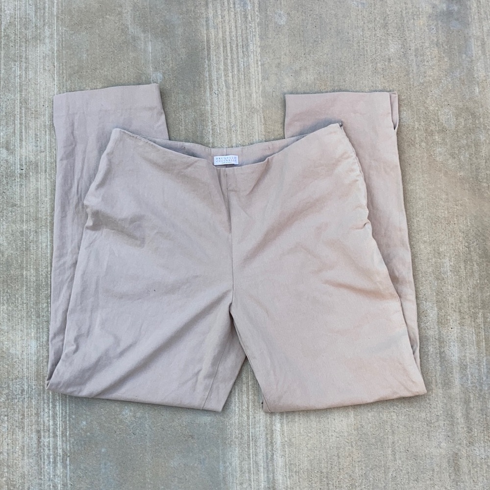 BRUNELLO CUCINELLI ankle pants, tan/beige